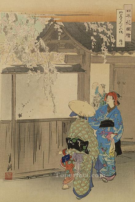 nihon hana zue 1896 Ogata Gekko Japanese Oil Paintings